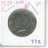 Image 1 : 1973 USA Half Dollar .