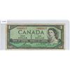 Image 1 : 1954 Canadian One  Dollar Bill