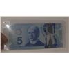 Image 1 : 2013 Canadian Five Dollar Bill.