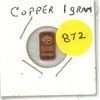 Image 1 : USA - One Gram Of Copper