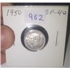 Image 1 : 1950 Canadian Silver 10 Cents. EF-40.