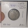 Image 1 : U.S. 1883 Liberty Head 5 Cents Without CENTS. VF-20. The first Liberty Head issued.