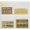 Image 1 : Lot of 3 Austrian Emergency Notgeld & Gutschein from 3 different towns, dated 1920 & 1921.