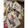 Image 1 : large lot sewing patterns - all era's and sizes