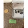 Image 1 : Semi precious stone cuff links and tie clip