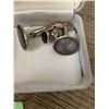 Image 2 : Semi precious stone cuff links and tie clip
