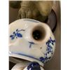 Image 13 : Very unique collection included green, blue and white green teapot, mud statue of fisherman, collect