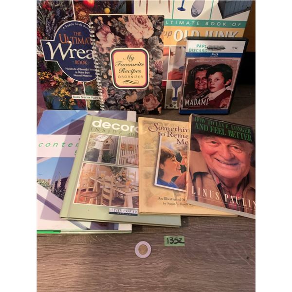 Assorted books -one DVD references