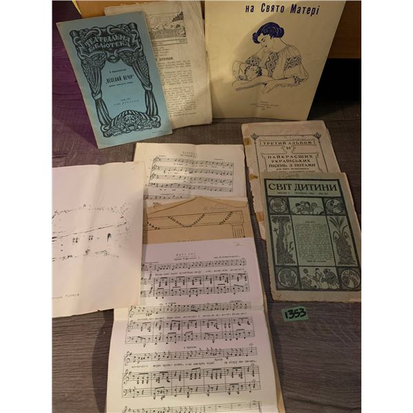 music sheets about 5 books