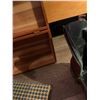 Image 3 : 1960 leather boots, cedar box and comb/mirror set