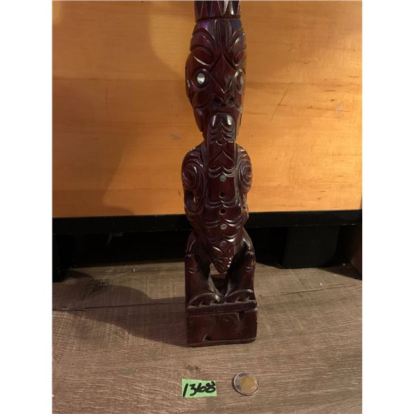 traditional polynesian statue 16 inches high-