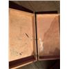 Image 4 : Vintage wooden box with cabin scene on front- box has some wear on the inside but is in excellent co