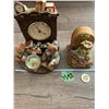 Image 1 : Teddy bear accessories - decor clock needs batteries music box works