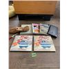 Image 8 : Two decorative tiles - garden books leather folder and one show form