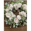Image 1 : Multi floral wreath- roses, magnolia, eucalyptus, berries on a straw branch backing - a lovwrlycaddi