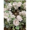 Image 2 : Multi floral wreath- roses, magnolia, eucalyptus, berries on a straw branch backing - a lovwrlycaddi