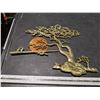Image 1 : Brass and copper wall hanging- traditional Japanese tree print