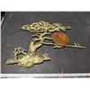 Image 2 : Brass and copper wall hanging- traditional Japanese tree print