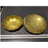 Image 1 : Two brass curved plates