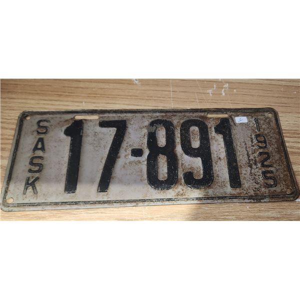 1925 License Plate - CND