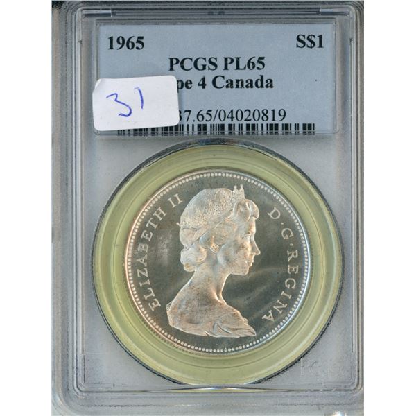 1965 - 1.00 - Type-4 - PLGS - Graded - PL65