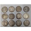 Image 1 : 1951(1 coin)-52(5 coins) 1957(4 coins) -58(2 coins) Silver 50 cent Coins