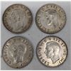 Image 2 : Canadian 1943 Silver 50 Cent Coins -4 Coins