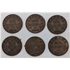 Image 2 : Canadian 1925 Pennies- 6 Coins