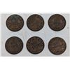 Image 1 : Canadian 1936 Pennies- 6  Coins