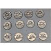 Image 3 : Canadian 1964-65 Nickels- Each have 12 Coins/24 Total