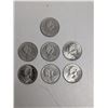 Image 2 : Canadian 1966 Nickels- 7 Coins