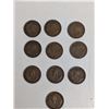 Image 2 : Canadian 1932 Pennies- 10 Coins