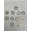 Image 1 : Canadian 1949-51 Nickels 1949-5 Coins 1950- 2 Coins  1951- 4 Coins