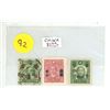 Image 1 : Set of 3 old Chinese Stamps with Over Prints. Used & Mint.