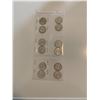 Image 2 : 1/3 sheet of 1967 centennial 25 cent coins