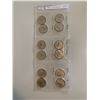 Image 1 : 1/3 sheet of 1967 centennial 25 cent coins