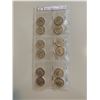 Image 1 : 1/3 sheet of 1967 centennial 25 cent coins