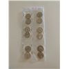 Image 2 : 1/3 sheet of 1967 centennial 25 cent coins