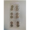 Image 1 : 1/3 sheet of 1967 centennial 25 cent coins