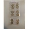 Image 2 : 1/3 sheet of 1967 centennial 25 cent coins