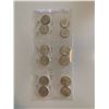 Image 2 : 1/3 sheet of 1967 centennial 25 cent coins