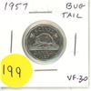 Image 1 : 1957 Bug Tail 5 Cents. There is a small Die Chip on the end of the beaver’s tail that looks