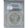 Image 1 : 1947 - 1.00 - BLUNT 7 -  PCGS Graded AU58
