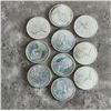 Image 2 : 10- 1867-1967 10 cet coins with fish on them