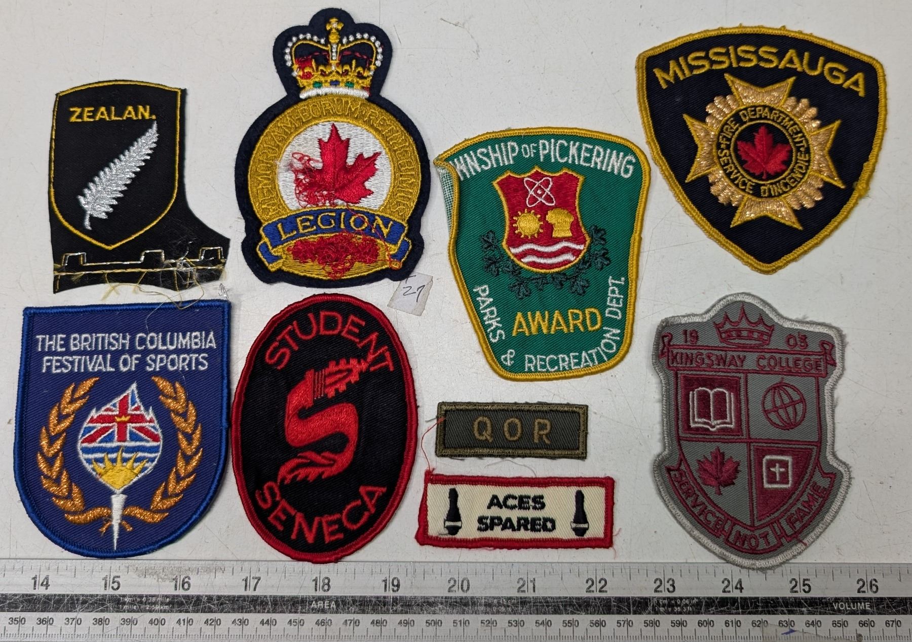 (9) Patches/Crests - Schmalz Auctions