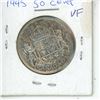 Image 1 : 1945 canadian 50 cent coin- VF