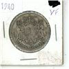 Image 1 : 1940 canadian 50 cent coin- VF