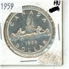 Image 1 : 1959 canadian 1 dollar coin- AU