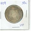 Image 1 : 1959 canadian 50 cent coin