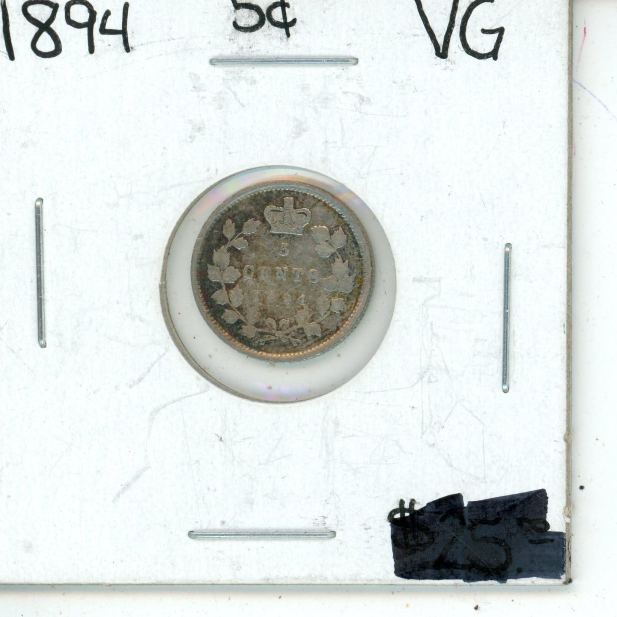 1894 canadian 5 cent coin Schmalz Auctions